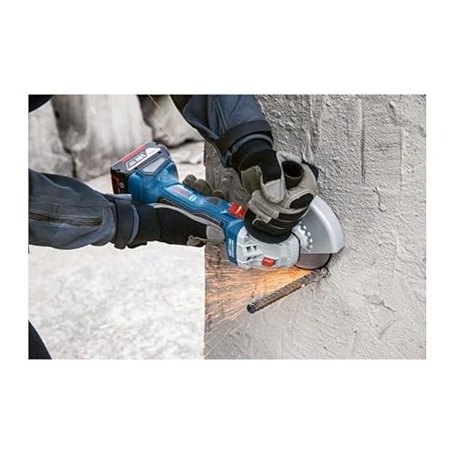 Bosch Professional 18V System meuleuse angulaire GWS 18V-7 (Ø disque 125 mm, 2 batteries 4,0 Ah, chargeur GAL 18V-40, capot protection, poignée supplém., flasque serrage, écrou de serrage, L-BOXX 136)