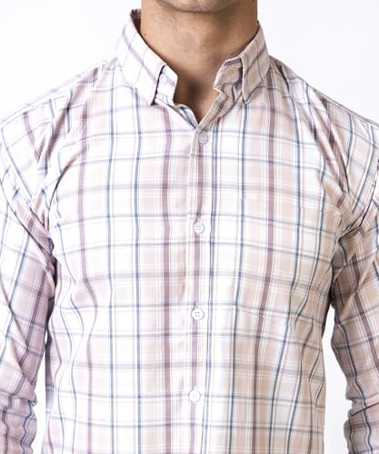 Image of TrapNation Men's Checkered Regular Fit Shirt