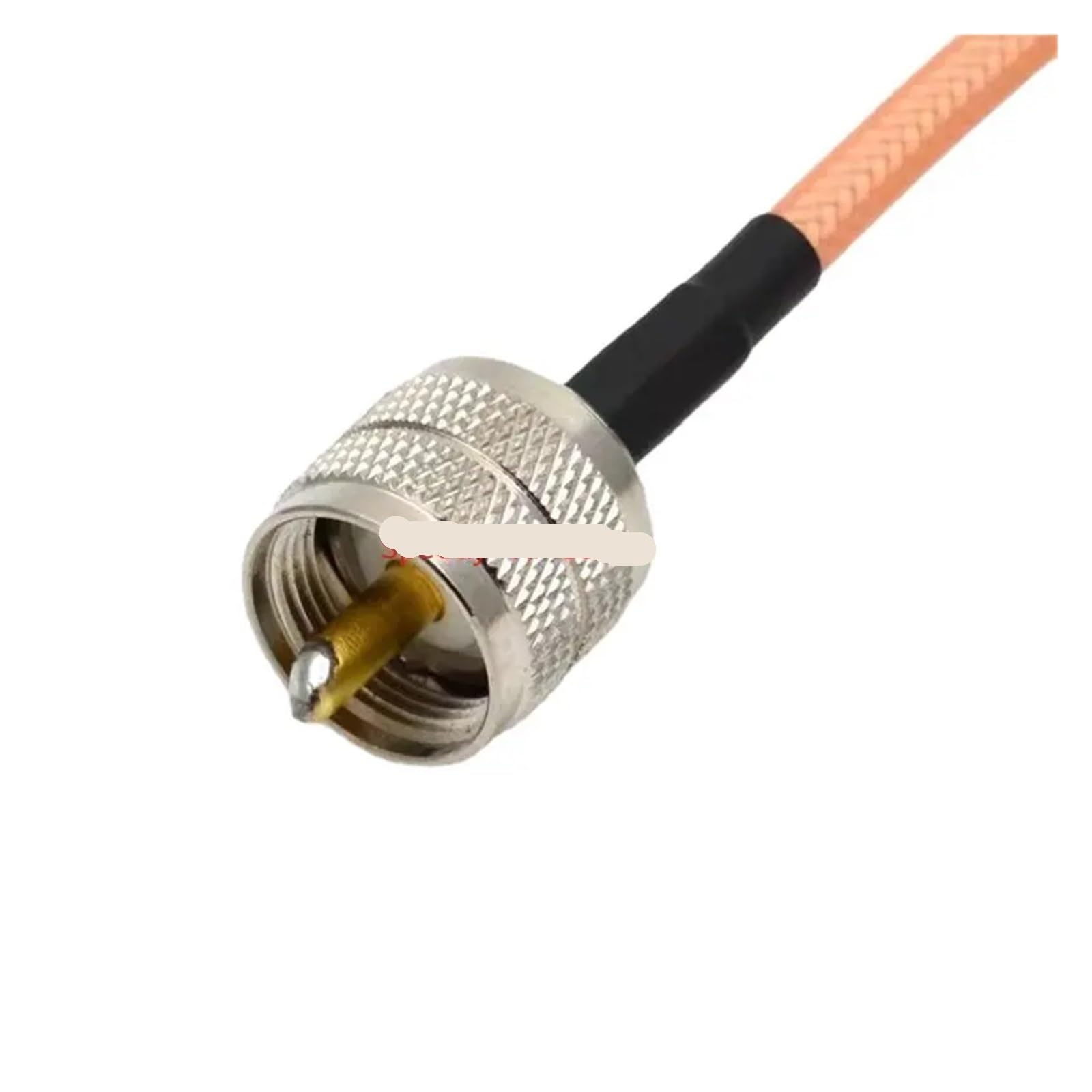 RG400 podwójnie ekranowany kabel UHF PL259 wtyczka męska do złącza RF koncentryczny adapter zworka warkocza prosty (50 cm)