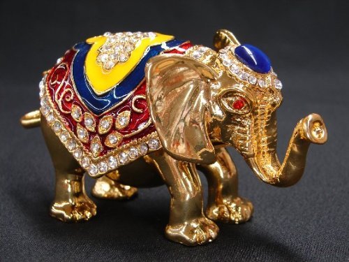 Estatua Elefante Feng Shui Bejeweled 5 Pulgadas