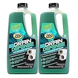 Zep Drain Defense Pipe Build-Up Remover - 64 oz (Case of 2) ZLDC648 - Professional Strength