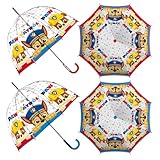 ARDITEX Paraguas Infantil Transparente Patrulla Canina, EVA, 67cm...