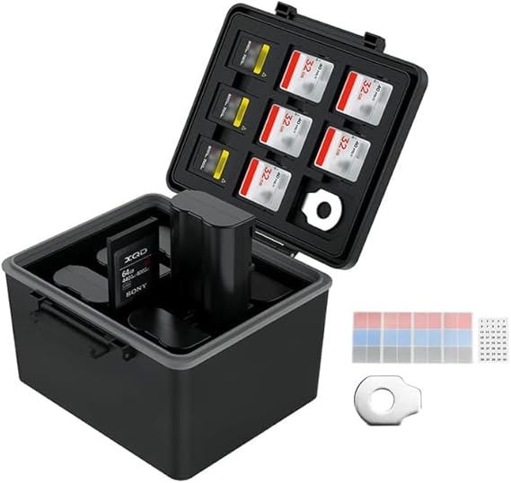 JJC Camera Battery Case Fits for Canon LPE6 E6NH Nikon ENEN15 EL3e