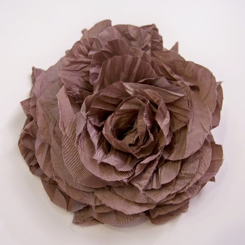 Large Silk Rose Artificial Flower Hair Clip/Pin Brooch
