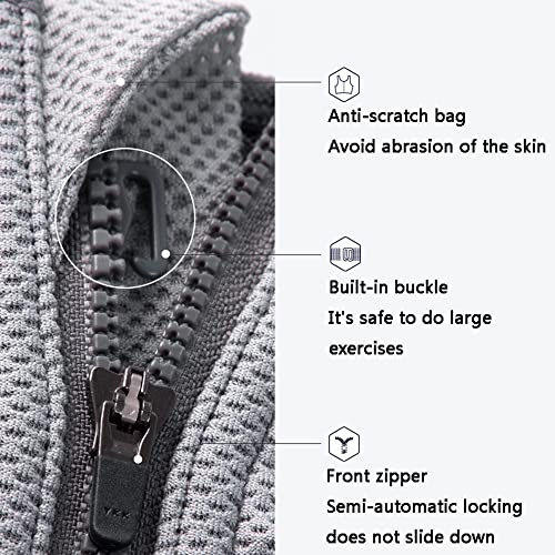 Sujetador de yoga con cremallera frontal libre de aros 5