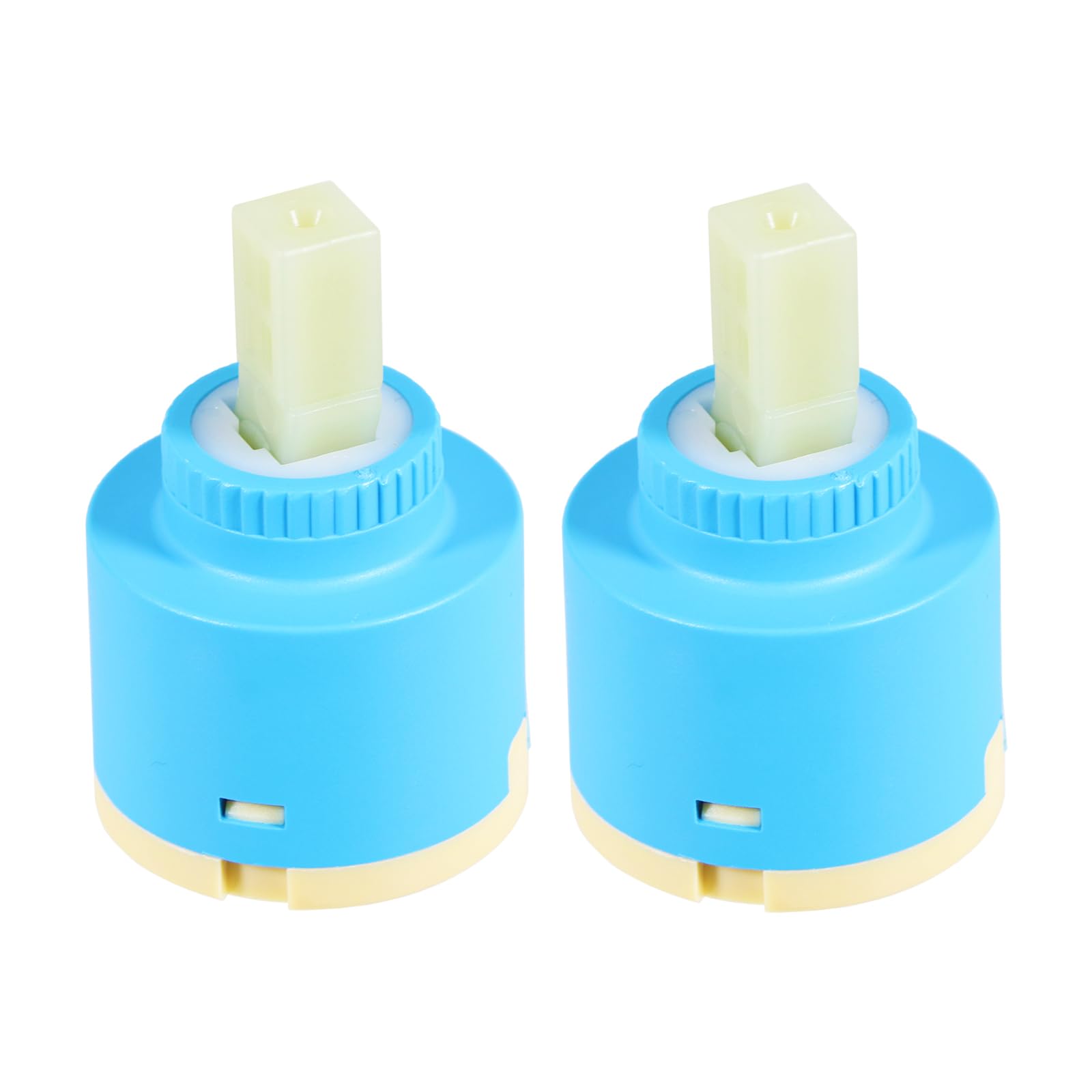 SPARES2GO Mixer Tap Cartridge 40mm Single Monobloc Sink Basin Bath Hot Cold Water Valve (Pack of 2)