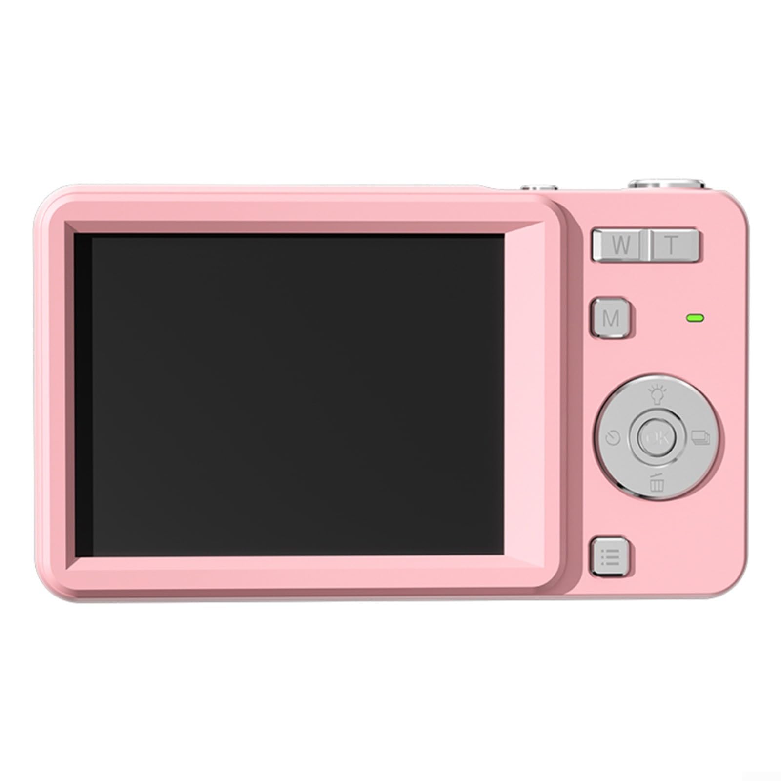 64 MP Kompakte Schiebe-Digitalkamera mit 16-fachem Digitalzoom, integriertem Blitz, fortschrittlichem Autofokus und 71,1 cm HD-Bildschirm für Schüler (Rosa)