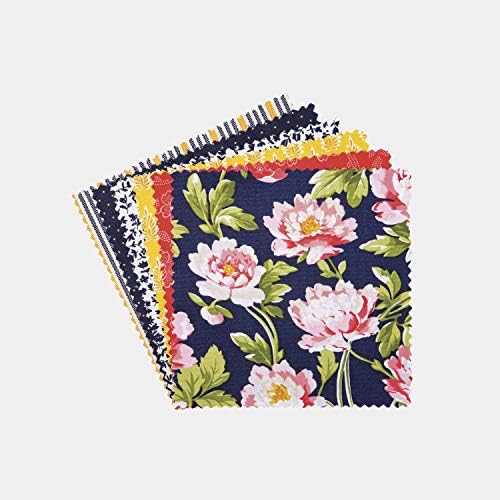 Connecting Threads Print Collection Precut Quilting Fabric Bundle 5" Charm Squares (Penelope Grace)