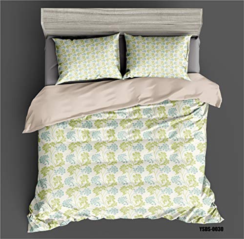 Housse de Couette Microfibre 220x240 cm avec 2 Taies Fleur I par DOTBUY