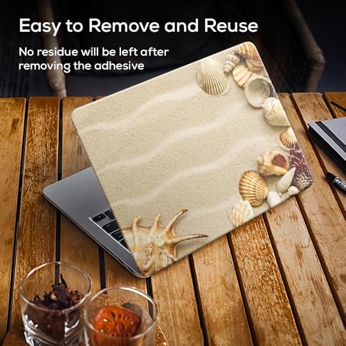 Image of Galaxsia Pattern D63 Top+Wrist Pad Vinyl Laptop Skin /Sticker /Cover Upto 15.6 Inches Laptops Laminated-Removable-HD Quality Compatible for Hp-Dell-Sony-Lenovo-Asus etc.(15x10 Inches)