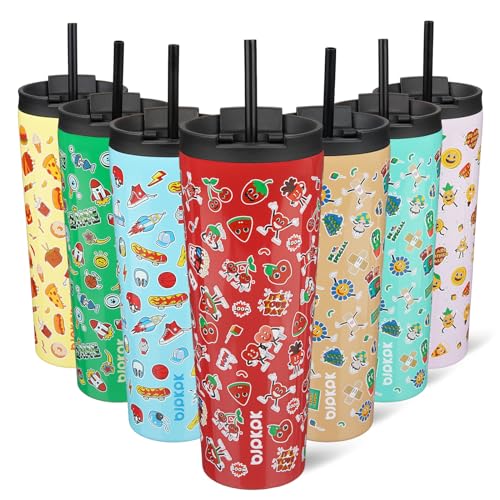 Image of BJPKPK 26 oz Coffee Tumbler with Straw, Insulated Stainless Steel Cup
