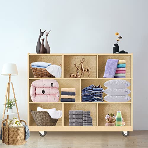 Dwale Birch Streamline 8-Section Toddler Coat Locker, Kids Cubbies Storage Shelves With Bench Hooks Safe Kids And Toddlers For Classroom Home #TOP6