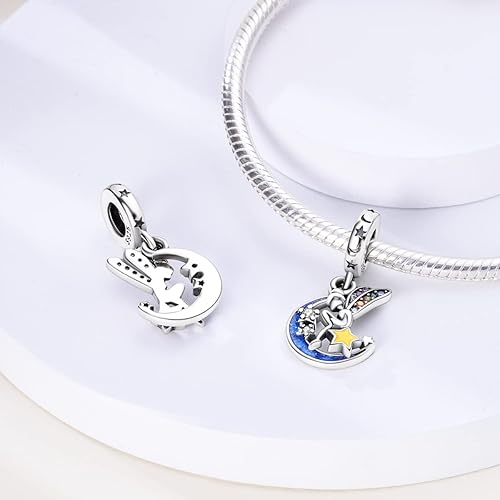Miniatura 3 de Hapour Abalorios de plata de ley 925 para pulseras y collares colgantes, joyería de regalo para mujer