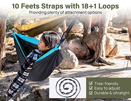 Kootek Camping Hammock Single Portable Hammocks Camping Accessories for Outdoor, Indoor, Backpacking, Travel, Beach, Backyard, Patio, Hiking