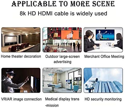 2.1 HDMI Cable 3M,HDMI 8K Cable Supports 48Gbps 8K@60Hz,4K@120Hz HDR,3D,Dolby Vision,Dolby Atmos Compatible with All TVs,PS5,PS4,Xbox(Zinc alloy housing)