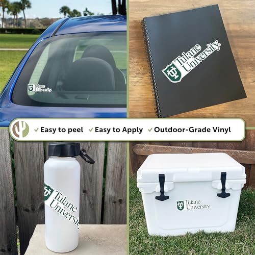 Autocollant bouteille eau vinyle Tulane University durable