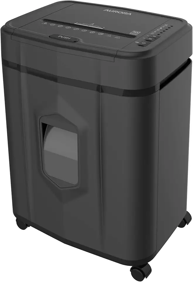 Aurora Fragmentadora AS120CM 120 Folhas - Cesto 19L - 220V - Automático e Manual - Micro Corte - Preta