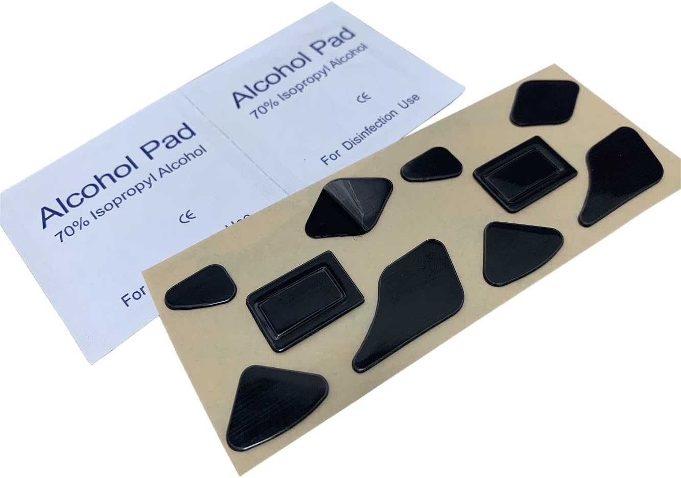 Mice Skates Mouse Feet for Razer Naga Pro Modural Wireless Gaming Mouse (2 Sets)- Thickness 0.7mm(Black)