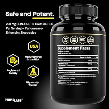 Prime Labs Prime Test Pro + Creatine HCl Capsules