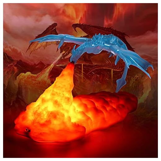 YChoice365 ámparas De Dragón,Lámpara Led Creativa,Lámparas De Dragón Que Escuchan Fuego,Luz De Noche Con Forma De Dragón Impresa En 3d,Lámpara De Ambiente Recargable Por Para Habitación De Niños