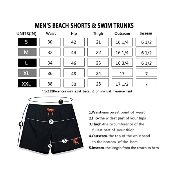 MEILONGER Men's Swim Trunks Swimwear, Quick Dry Beach Swimming Board Shorts Bathing Suits with Mesh Lining and Pockets (Black, Large) - Image 7