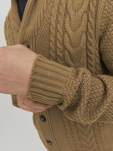 Image of JACK & JONES Men Acrylic Blend Collared Neck Casual Sweater