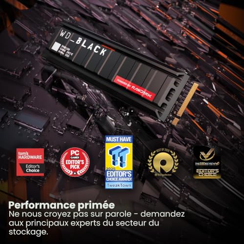 WD SN8100 SSD 8 To interne .2 2280 PCI Express 5.0 x4 NVMe TCG Opal Encryption 2.02 dissipateur de chaleur intégré - vue 4