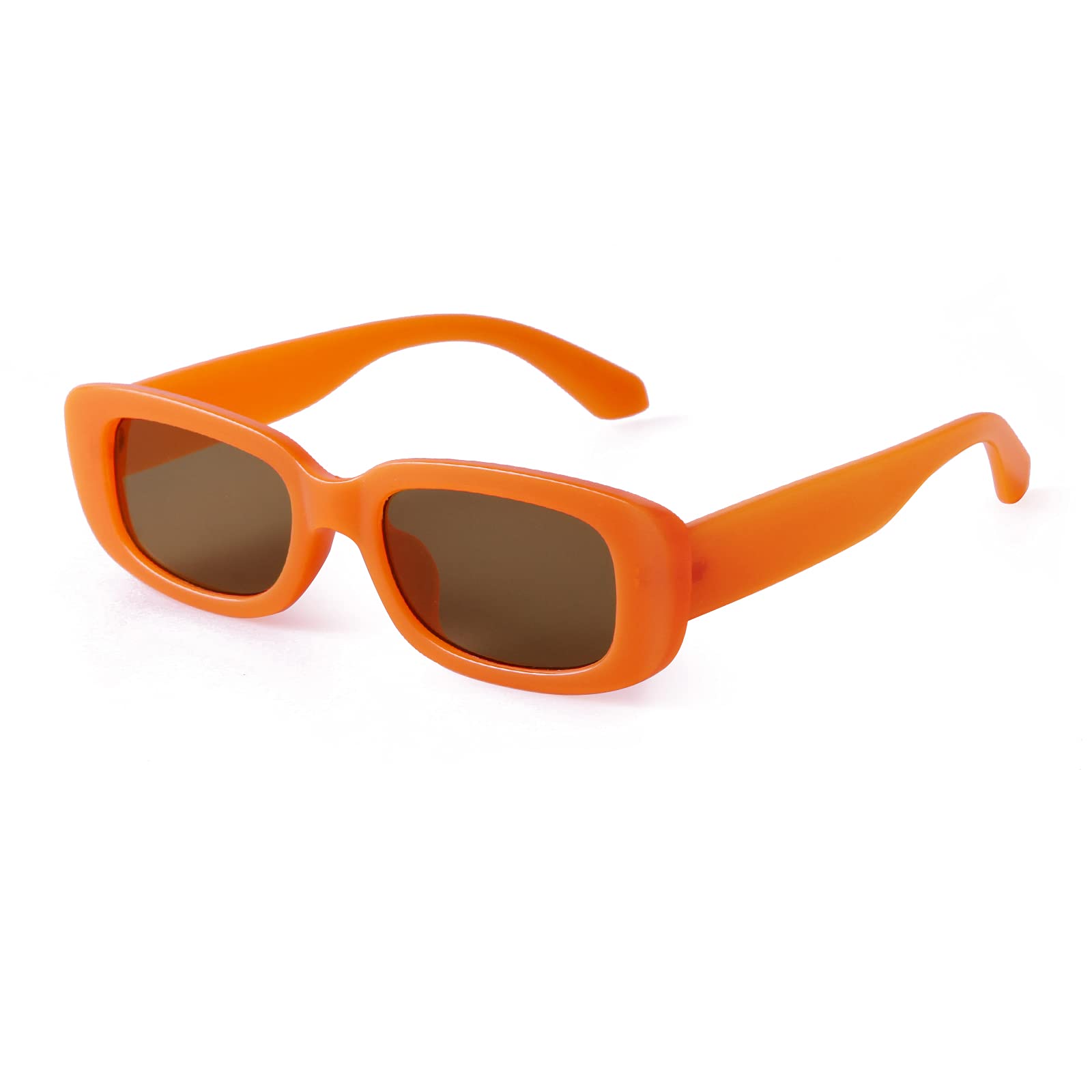 ADE WU Rectangle Sunglasses for Women Men Retro 90s Trendy Narrow Rectangular Sun Glasses Fashion Y2K Unisex Stylish