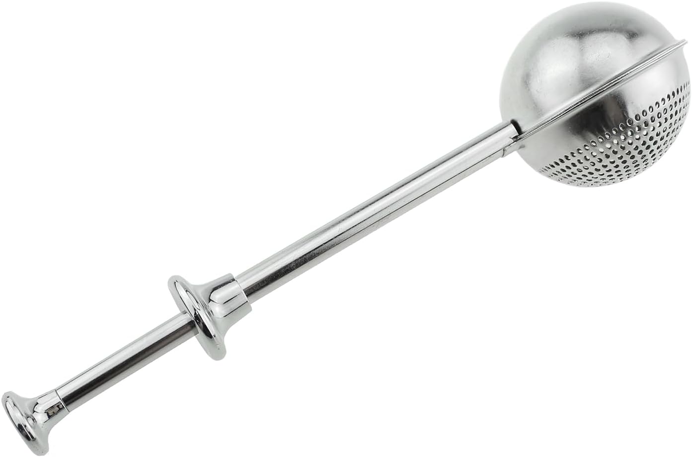 18cm Silver Stainless Steel Flour Sieve Powdered Sugar Bottle Spreader Multifunctional Kitchen Baking Tool