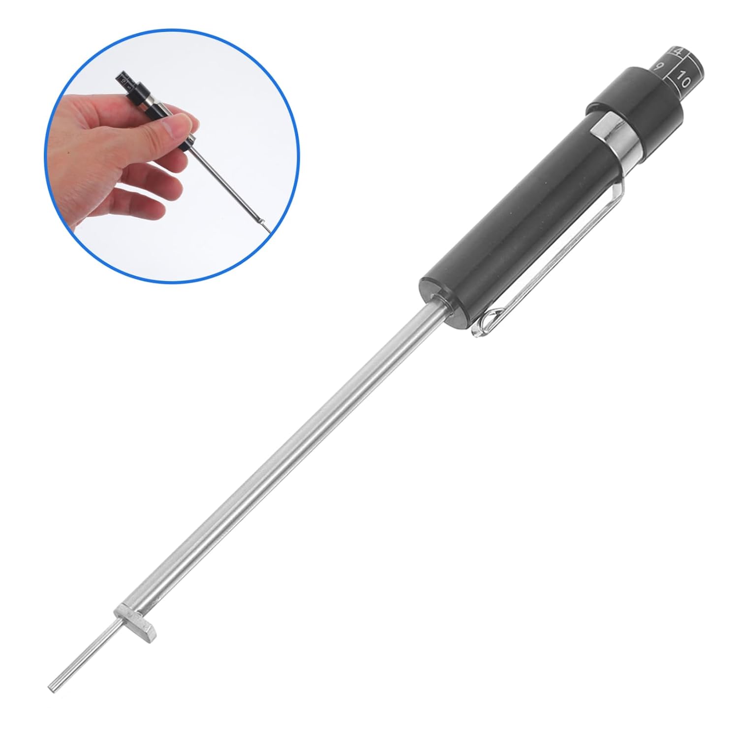 MAGICLULU Brake Pad Measuring Tool High Precision Gauge for Accurate Brake Pad Wear Assessment Easy Measurement Design Compatible with Various Brake Pads Essential Vehicle Safety Tool