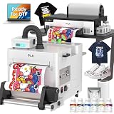 PLK Professioneller A3 DTF Drucker XP600, Automatisches Pulverstreu- und Trocknungssystem, Doppelte Druckgeschwindigkeit, Rollenvorschub, Integrierter Filmschneider, Für T-Shirts und Bekleidungsdruck