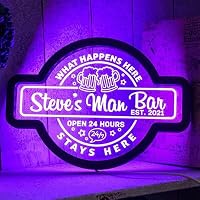 soulglass Insegne personalizzate per bar per la casa, Insegna al neon, Insegna a led per bar, Insegna personalizzata per bar, Insegna al neon per bar in casa, Insegna al neon personalizzata