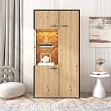 L'intérieur de nos vitrines modernes est équipé de trois étagères multifonctions réglables. Cela vous donne la flexibilité d'adapter l'espace disponible à vos besoins individuels. Que vous souhaitiez exposer des objets plus grands ou des objets de collection plus petits, ces étagères offrent beaucoup d'espace et de stabilité.