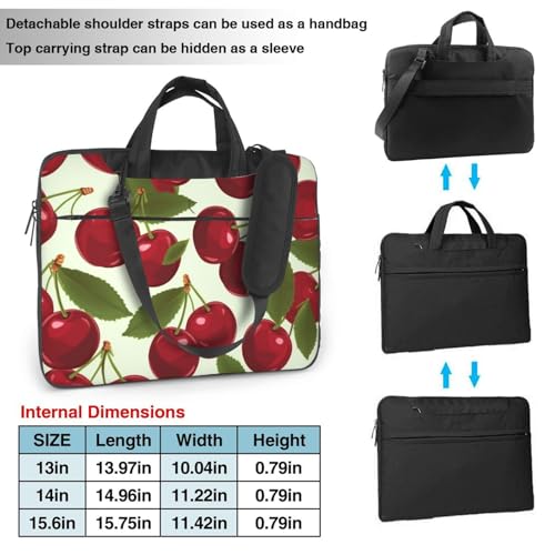 Bolso para portátil de 13 pulgadas estilo cereza miniatura 3