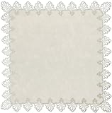  Plauener Spitze by Modespitze 3086M02_11, Tovaglia, Design: Nizza, Bianco, 90 x 90 cm, Rettangolare