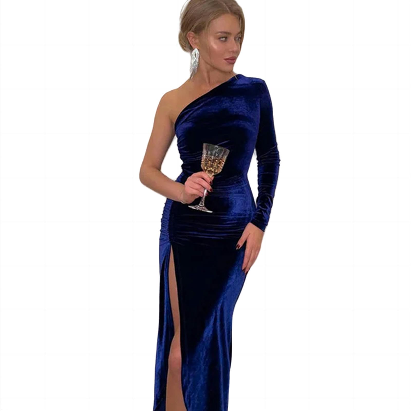 Vestito Donna Invernale Donne Elegante Assegna Bodycon Midi Sale Competto della Manse Lunga