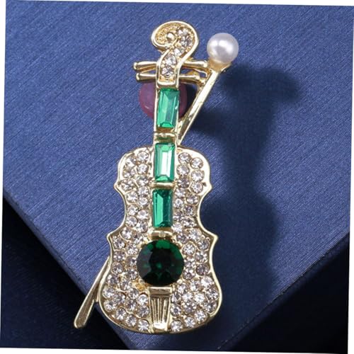 Broche violon haut de gamme strass accessoire d'exception pour robe - 3
