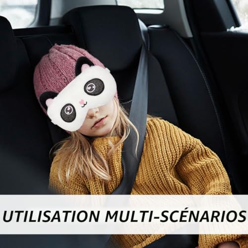 JDNFKG 2 Pièces De Masques pour Les Yeux Panda, Masques pour Les Yeux Élastiques Réglables, Masques pour Les Yeux en Gel Apaisant, avec Fonction Compresse Froide Et Compresse Chaude. – vue 5