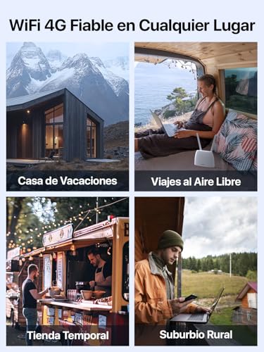 Tenda 4G07 - Router 4G LTE CAT4, Router para Tarjeta SIM AC1200, Doble Banda Wi-Fi (867 Mbps de 5GHz + 300 Mbps de 2.4GHz), Ethernet Puerto LAN/WAN, FDD y TDD, Ranura para Mini Tarjeta SIM