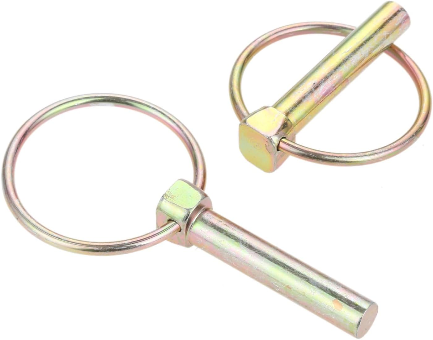 IOFIT 2/5/10Pcs Steel M4.5/5/6/7/8/9.5/10/10.5/11 O-Shape Coupler Latch Lock up Clips Boat Hitch Clip Hardware (Color : Metallic, Size : 5pcs M8x42mm)