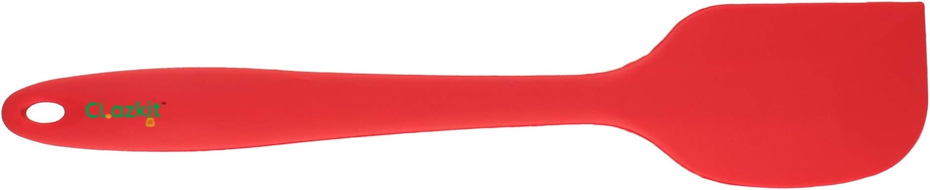 Clazkit - YH547 Premium Silicone Non-Stick Heat Resistant Spatulas with Steel Core Kitchen Utensils Non-Stick for Cooking, Baking and Mixing, 27cm,Red