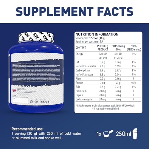 Dorian Yates Whey Complex Tempro saveur fraise en pot de 2270g pour la nutrition sportive - 6