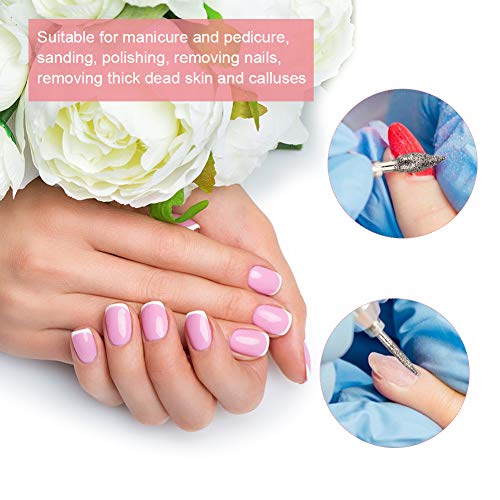 Kit profesional eléctrico para manicura ZJchao con 6 fresas miniatura 4