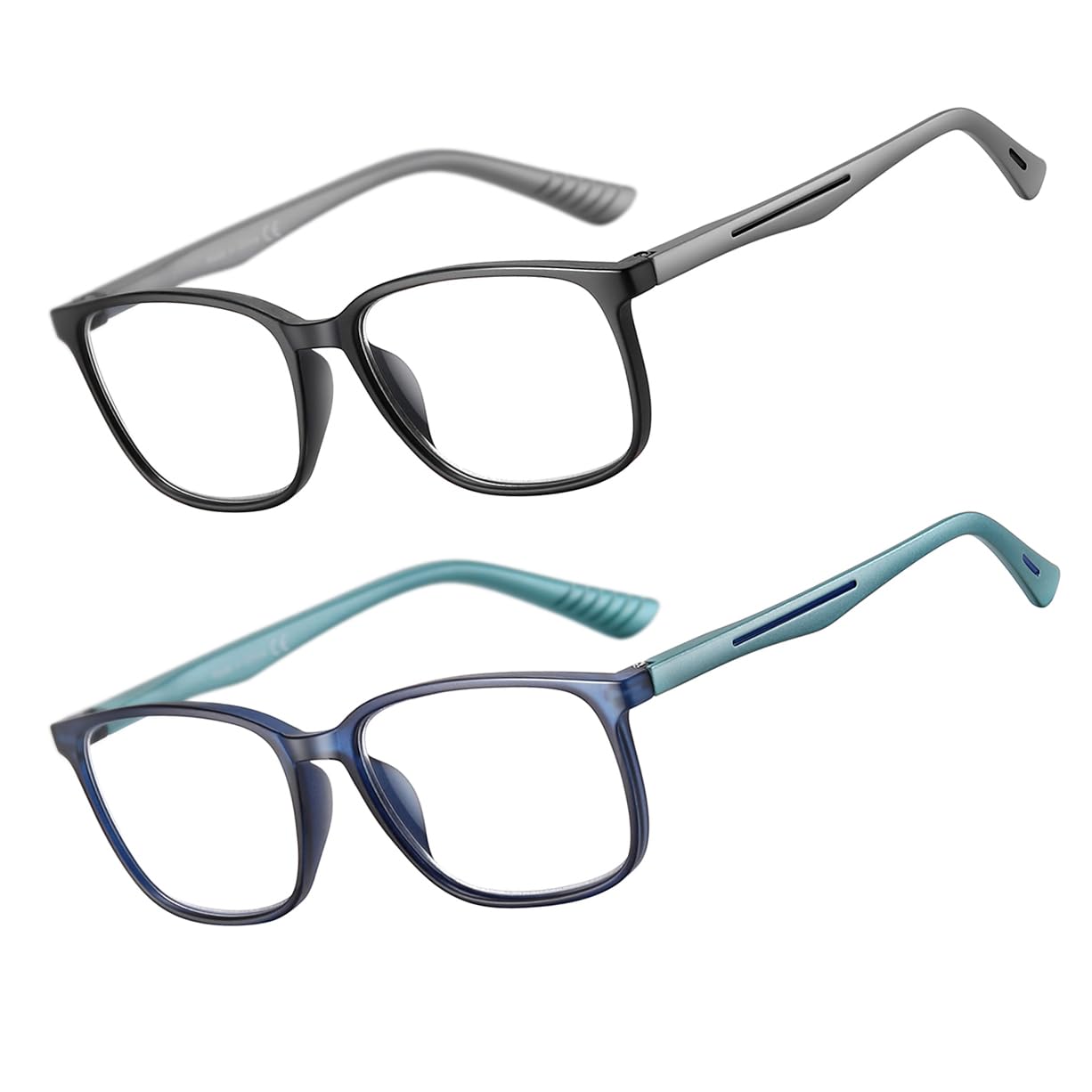 Reading Glasses for Men,Blue Light Blocking Readers for men with Comfort Spring Hinge