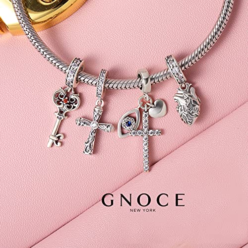 Image of GNOCE Witch Cauldron Pendant Charm,S925 Sterling Silver with Ruby Gemstones Dangle Charms Bead For Bracelets /Necklace Jewelry Gift For Women Girls Wife Daughter