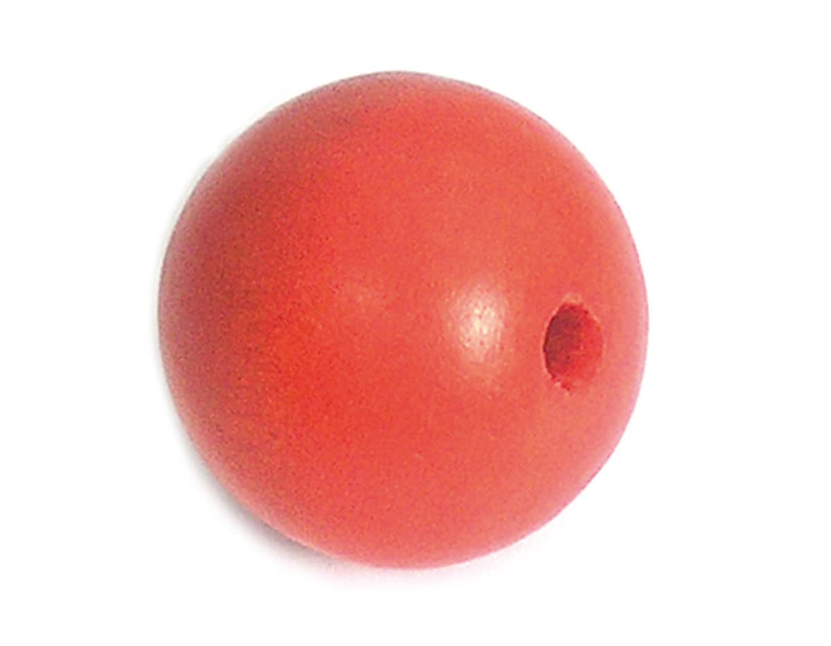 Wooden Bead red Ball diam. 30 mm. 50u. Approx.