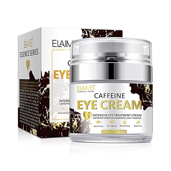 ELBBUB Caffeine Eye Cream - Anti Aging Eye Cream With Collagen, Caffeine, Polypeptide - Reduces Appearance of Eye Contour Pigmentation and Puffiness