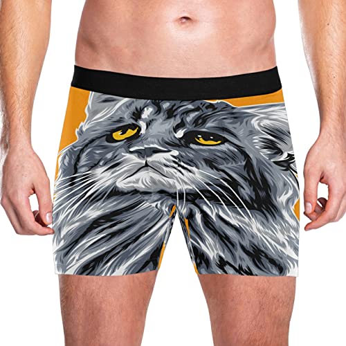Ropa interior elástica de hombre estilo bóxer de gato japonés pack 2 2