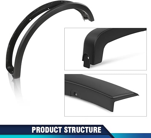 Vista 28 de PIT66 CJ5Z-16268-AB - Extensión de guardabarros compatible con la moldura del arco del paso de rueda delantero izquierdo