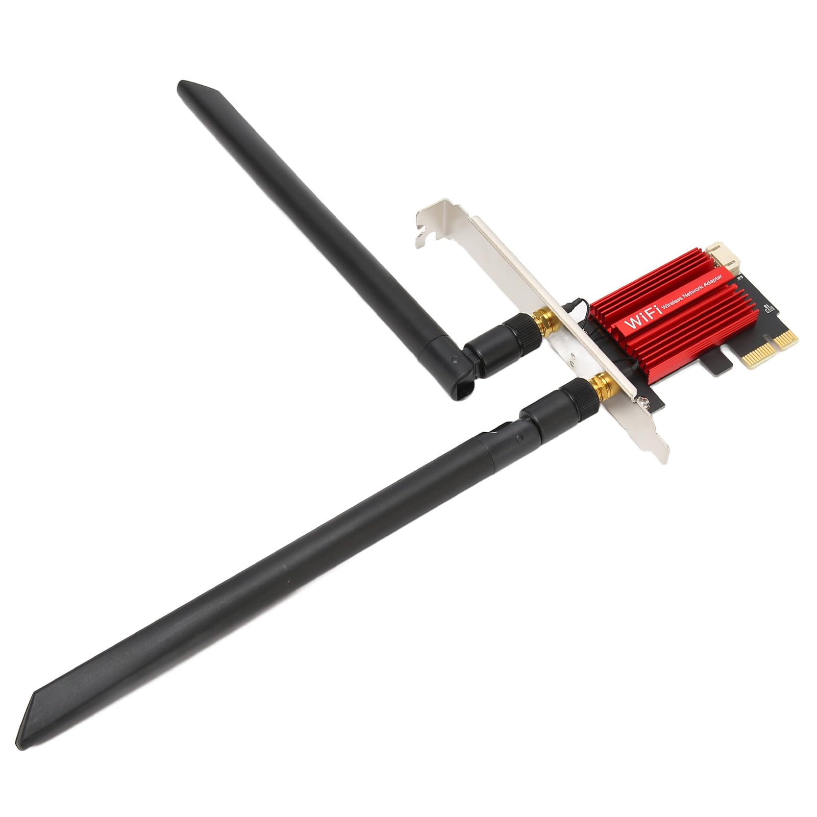 Septpenta Tarjeta de Red Pcie Gigabit, Adaptador Ethernet PCI Express de 1800 Mbps, Antena de Doble Frecuencia Bluetooth 5.2 Tarjetas de Red Inalámbrica PCI e para PC de Escritorio